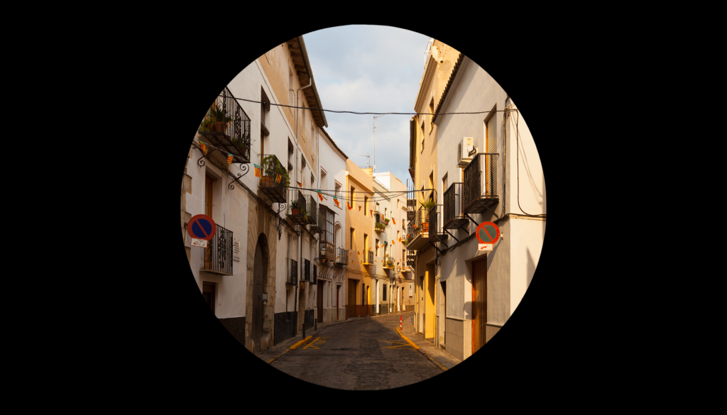 vista de una persona con glaucoma