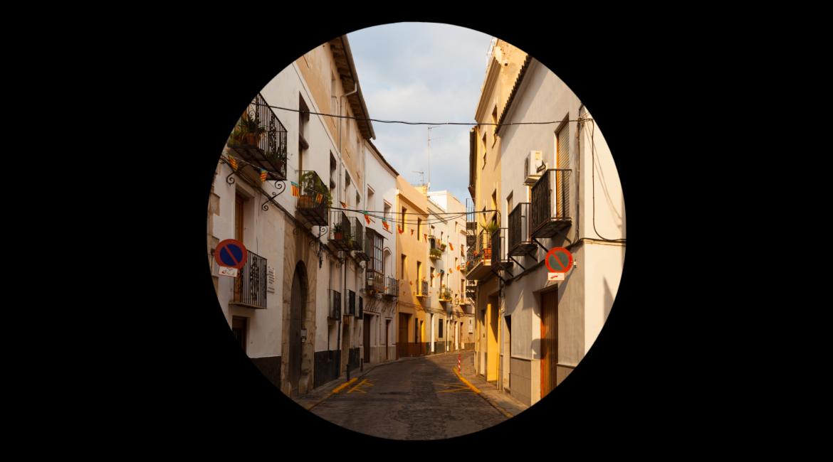 vista de una persona con glaucoma